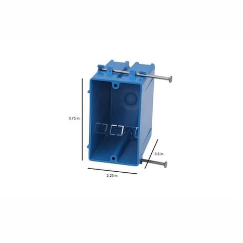 electrical outlet box cutout size|single gang electrical box size.